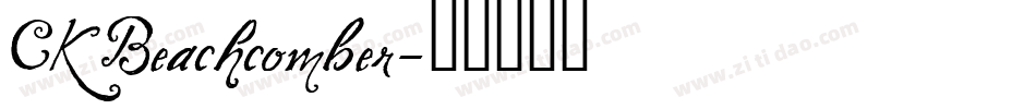 CK Beachcomber字体转换